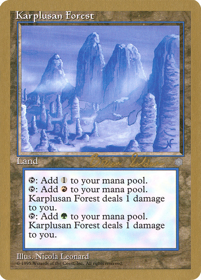 Karplusan Forest (Brian Selden) [World Championship Decks 1998] | Boutique FDB TCG