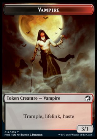 Wolf // Vampire Double-Sided Token [Innistrad: Midnight Hunt Tokens] | Boutique FDB TCG