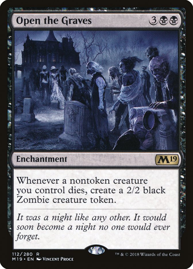 Open the Graves [Core Set 2019] | Boutique FDB TCG