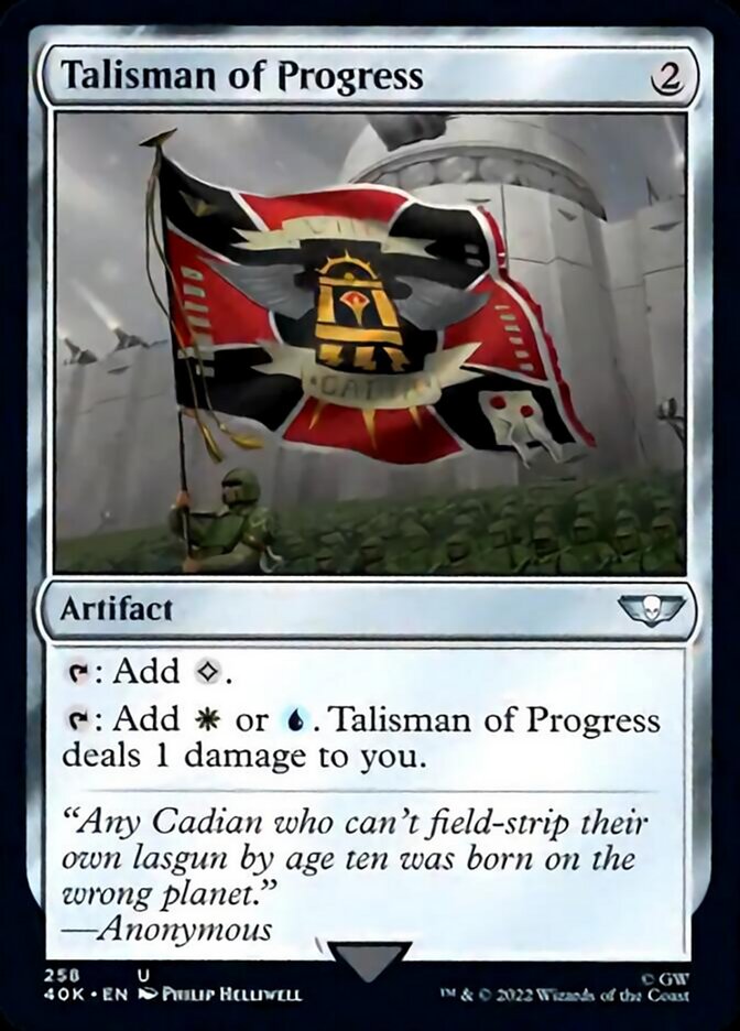 Talisman of Progress (Surge Foil) [Warhammer 40,000] | Boutique FDB TCG