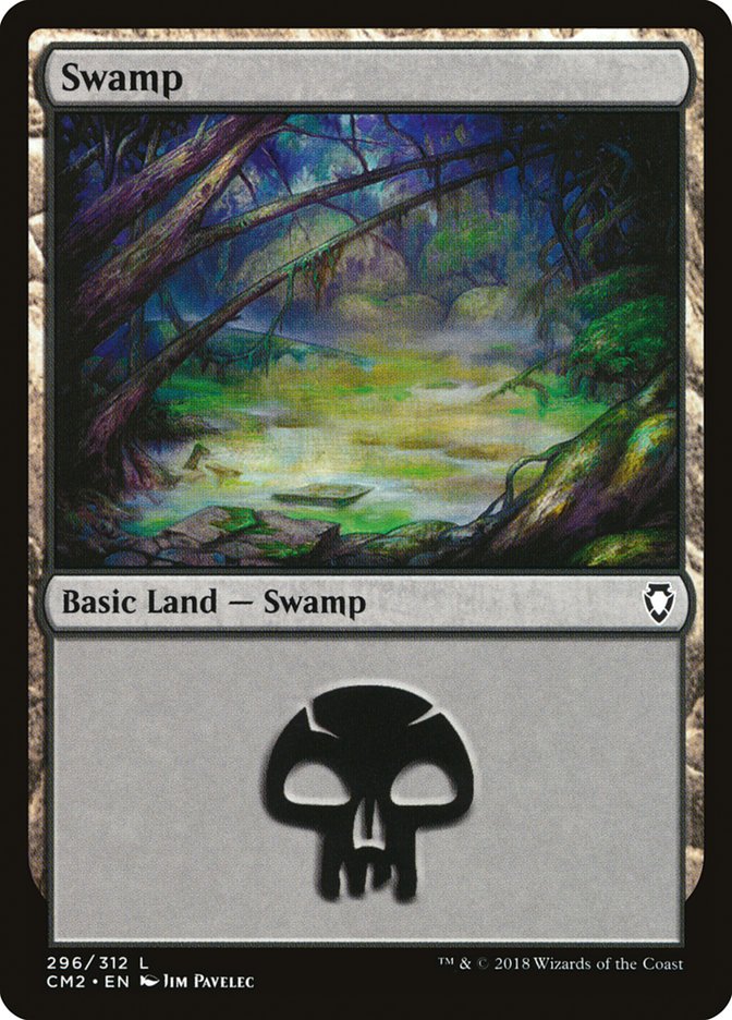 Swamp (296) [Commander Anthology Volume II] | Boutique FDB TCG