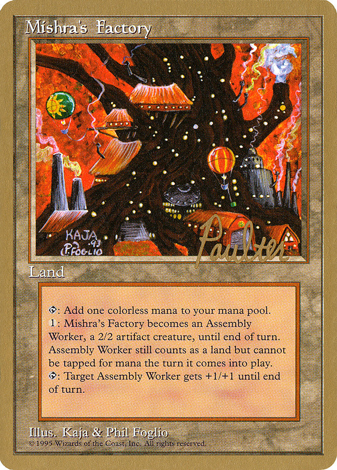 Mishra's Factory (Preston Poulter) [Pro Tour Collector Set] | Boutique FDB TCG