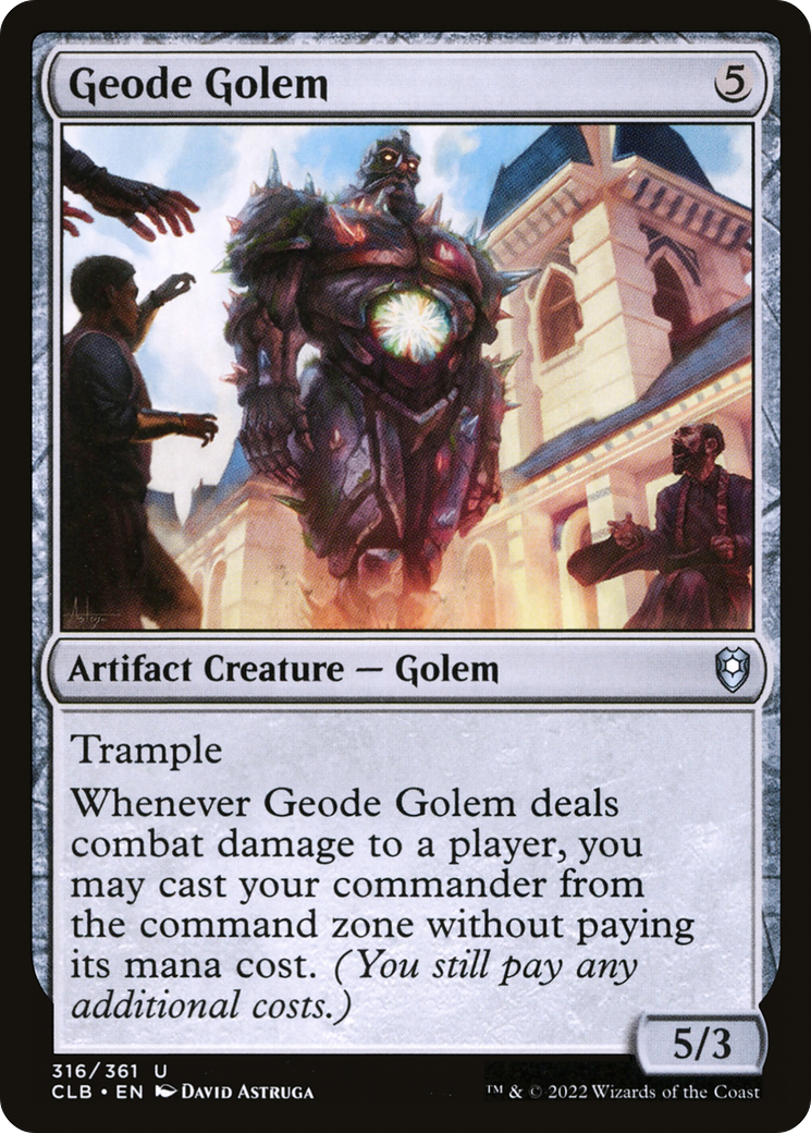 Geode Golem [Commander Legends: Battle for Baldur's Gate] | Boutique FDB TCG