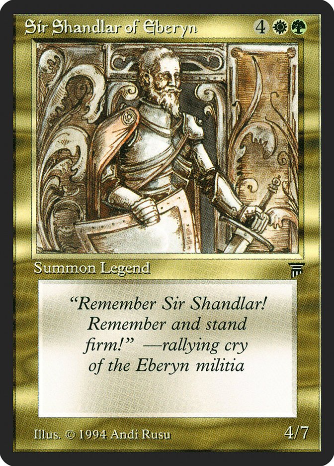 Sir Shandlar of Eberyn [Legends] | Boutique FDB TCG