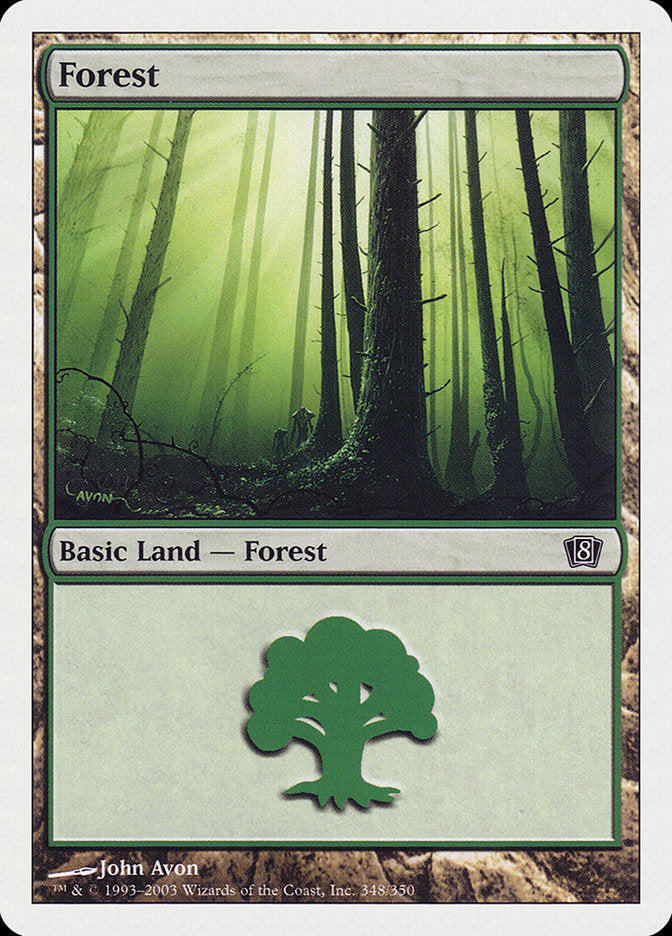 Forest (348) [Eighth Edition] | Boutique FDB TCG