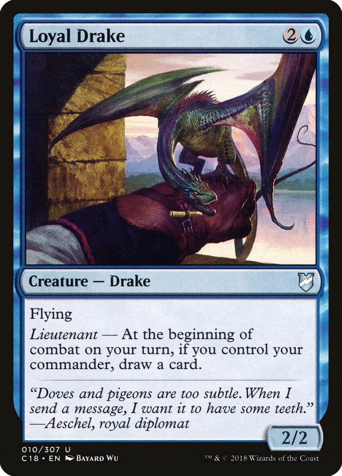 Loyal Drake [Commander 2018] | Boutique FDB TCG