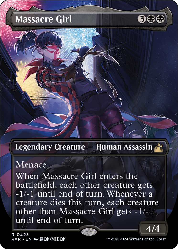 Massacre Girl (Anime Borderless) [Ravnica Remastered] | Boutique FDB TCG