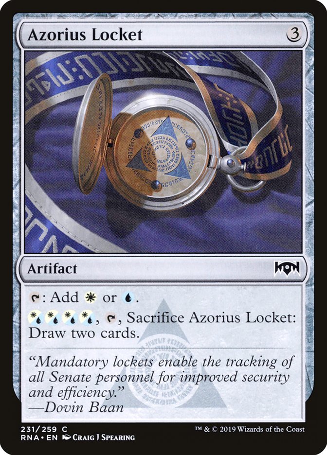 Azorius Locket [Ravnica Allegiance] | Boutique FDB TCG