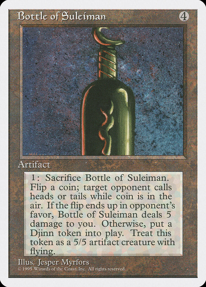 Bottle of Suleiman [Fourth Edition] | Boutique FDB TCG