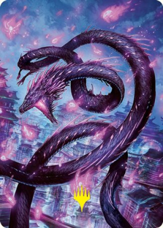 Junji, the Midnight Sky 2 Art Card (Gold-Stamped Signature) [Kamigawa: Neon Dynasty Art Series] | Boutique FDB TCG