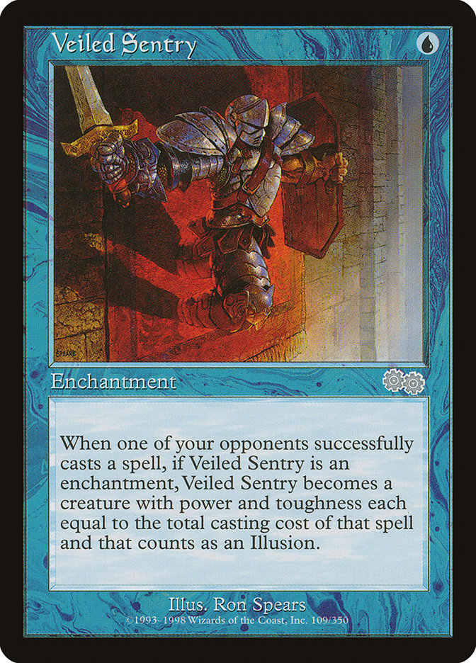 Veiled Sentry [Urza's Saga] | Boutique FDB TCG