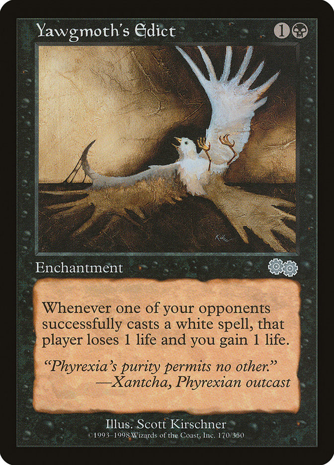 Yawgmoth's Edict [Urza's Saga] | Boutique FDB TCG