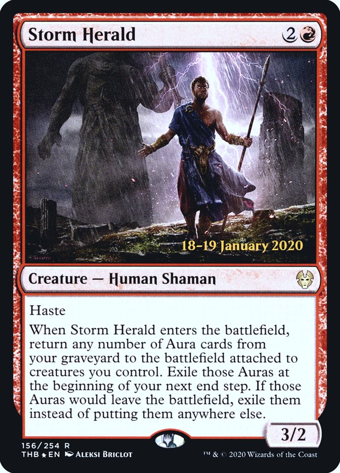 Storm Herald [Theros Beyond Death Prerelease Promos] | Boutique FDB TCG