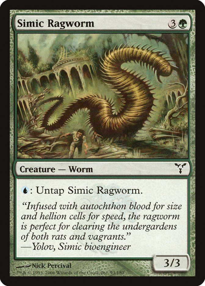 Simic Ragworm [Dissension] | Boutique FDB TCG