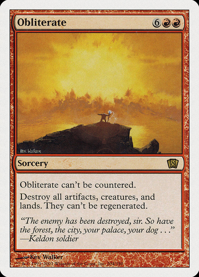 Obliterate [Eighth Edition] | Boutique FDB TCG