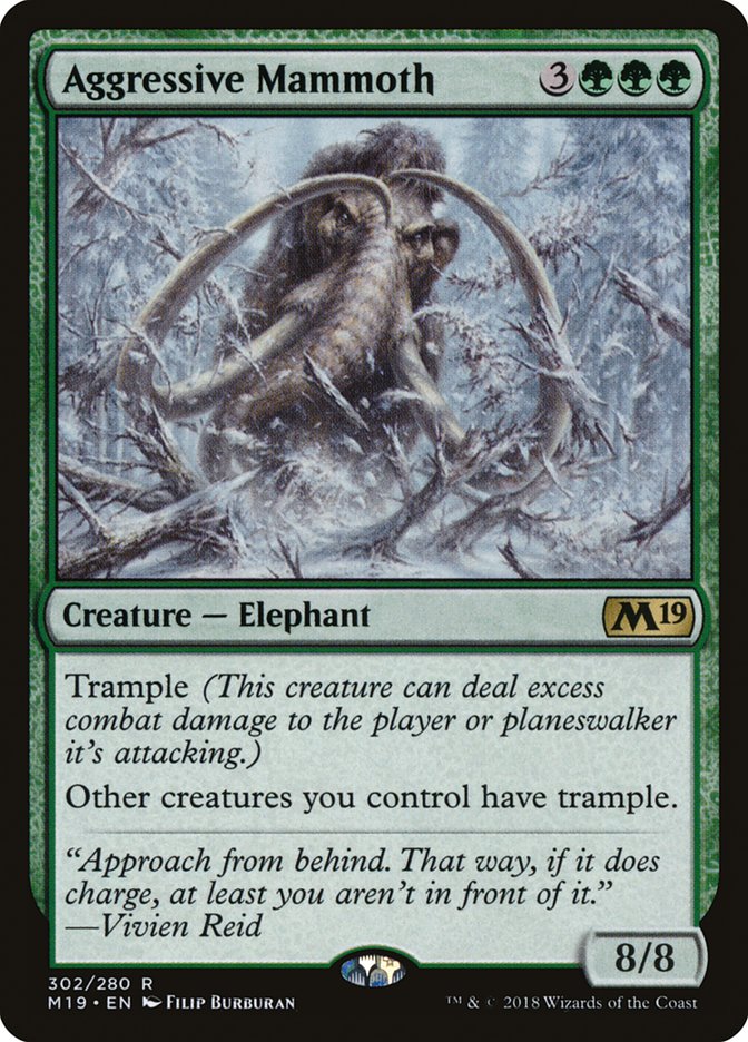 Aggressive Mammoth [Core Set 2019] | Boutique FDB TCG