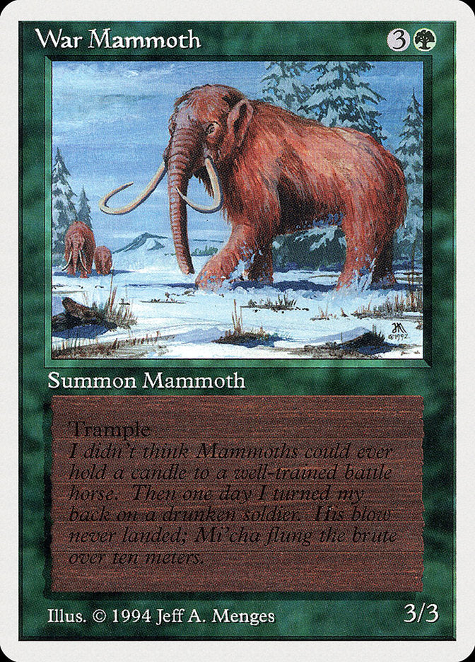 War Mammoth [Summer Magic / Edgar] | Boutique FDB TCG