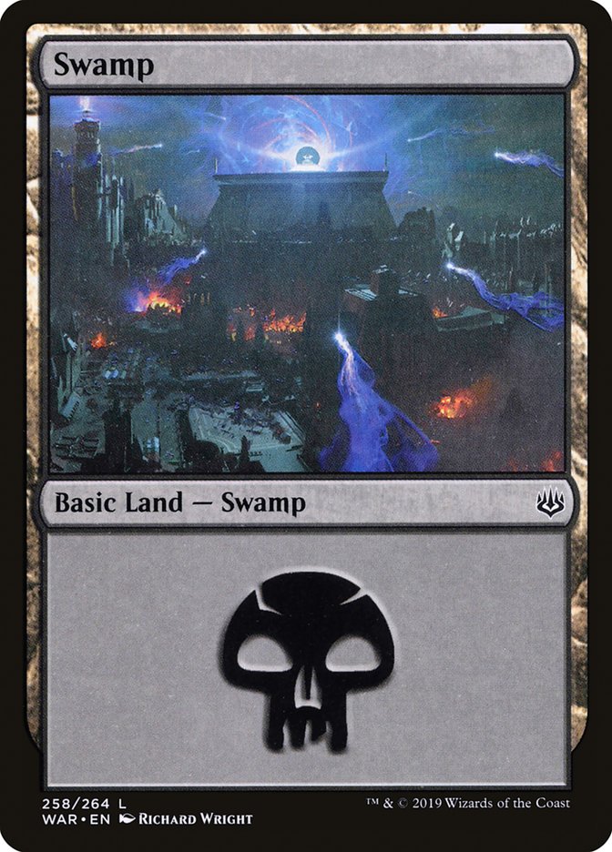 Swamp (258) [War of the Spark] | Boutique FDB TCG