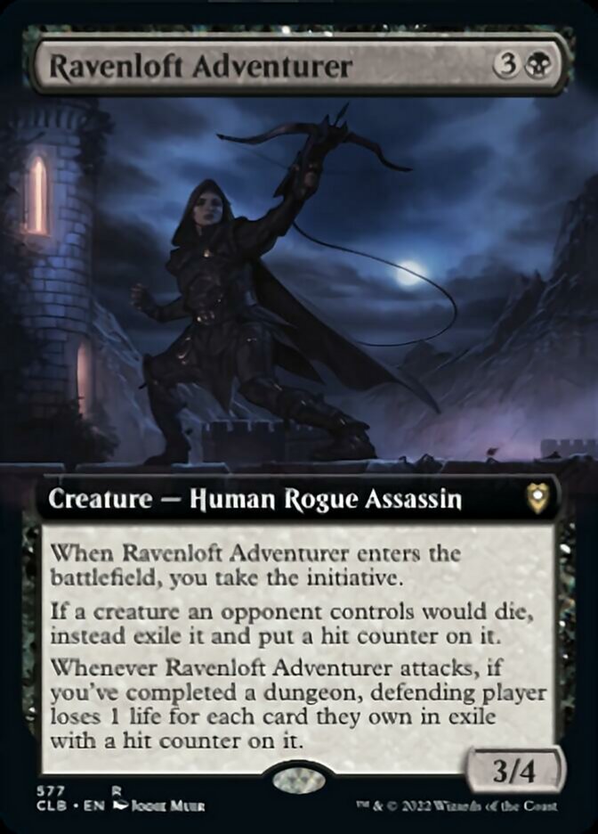 Ravenloft Adventurer (Extended Art) [Commander Legends: Battle for Baldur's Gate] | Boutique FDB TCG