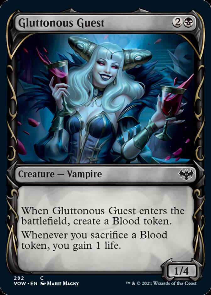 Gluttonous Guest (Showcase Fang Frame) [Innistrad: Crimson Vow] | Boutique FDB TCG