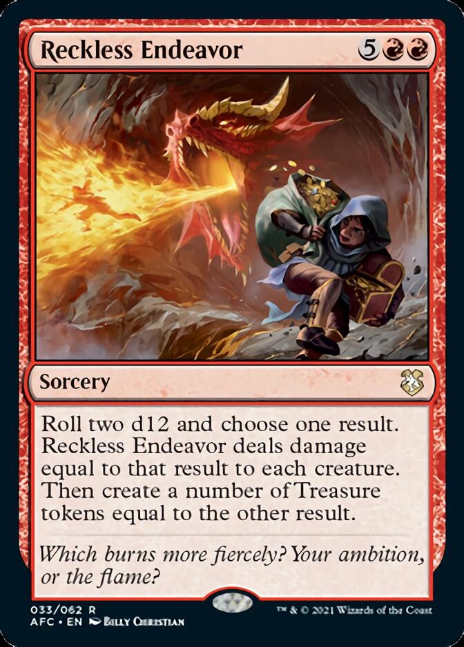 Reckless Endeavor [Dungeons & Dragons: Adventures in the Forgotten Realms Commander] | Boutique FDB TCG