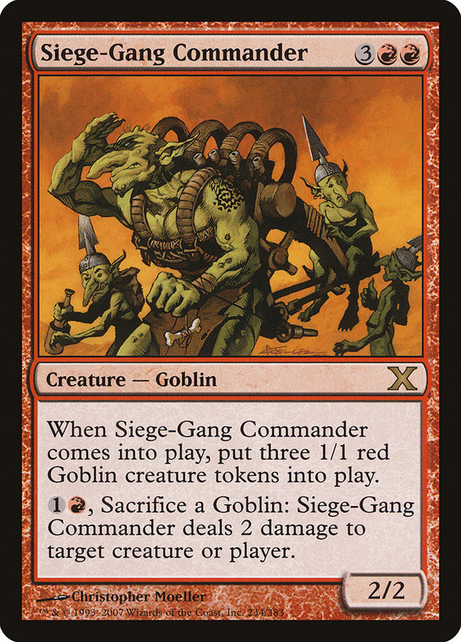 Siege-Gang Commander [Tenth Edition] | Boutique FDB TCG