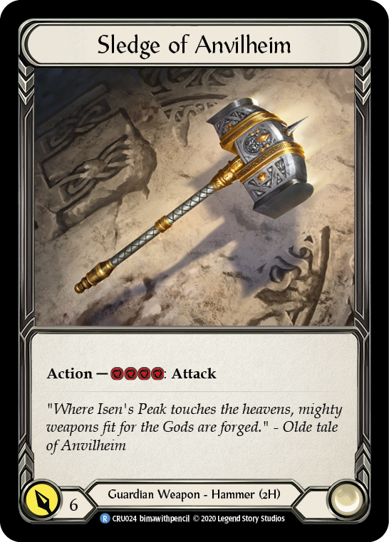 Sledge of Anvilheim [CRU024] (Crucible of War)  1st Edition Cold Foil | Boutique FDB TCG