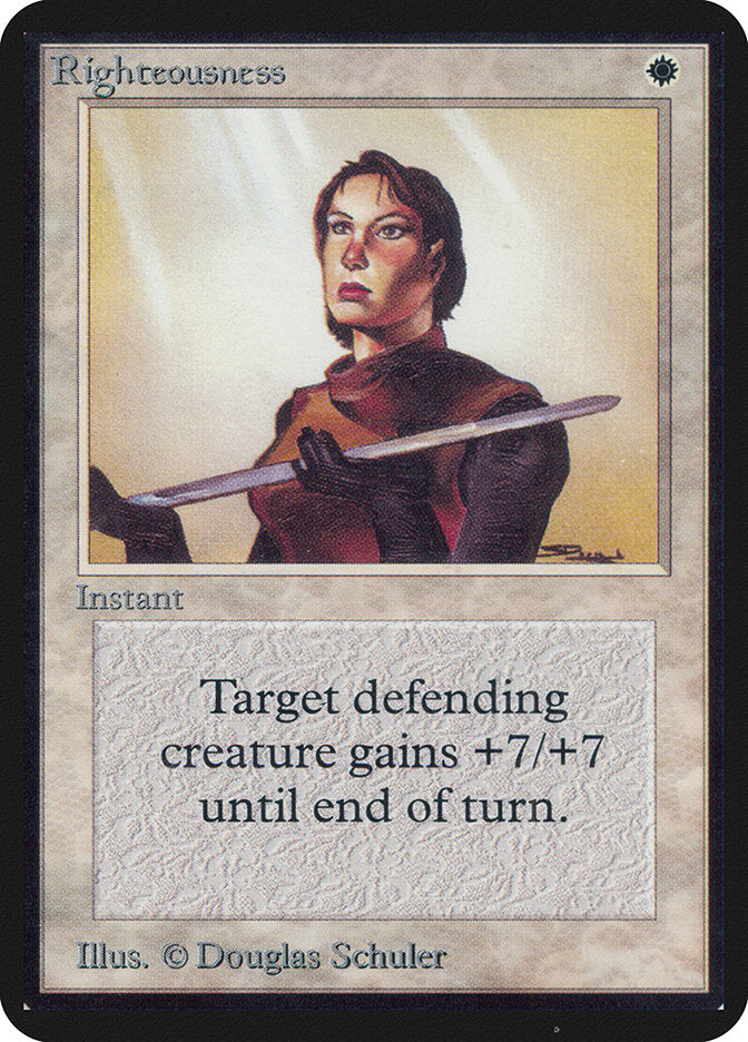 Righteousness [Alpha Edition] | Boutique FDB TCG