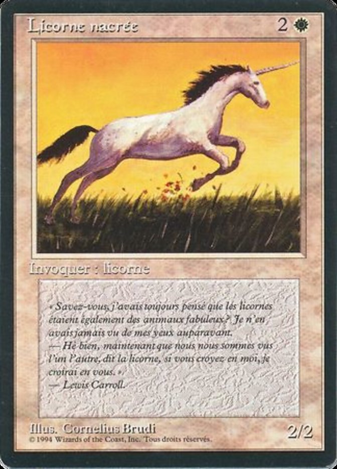 Pearled Unicorn [Foreign Black Border] | Boutique FDB TCG