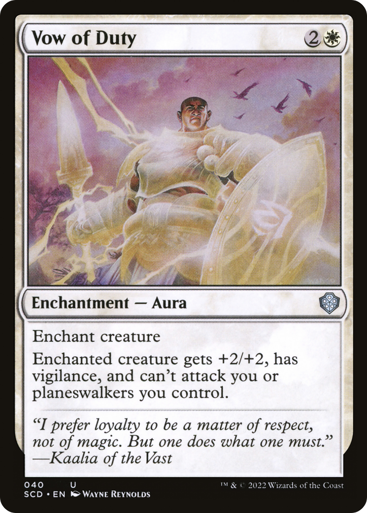 Vow of Duty [Starter Commander Decks] | Boutique FDB TCG