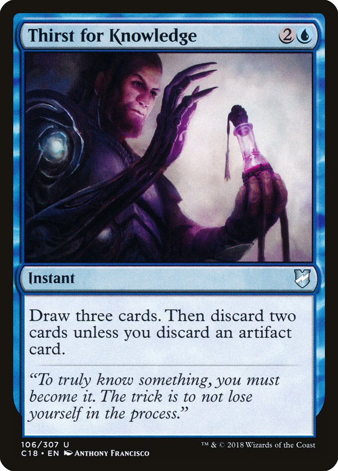 Thirst for Knowledge [Commander 2018] | Boutique FDB TCG