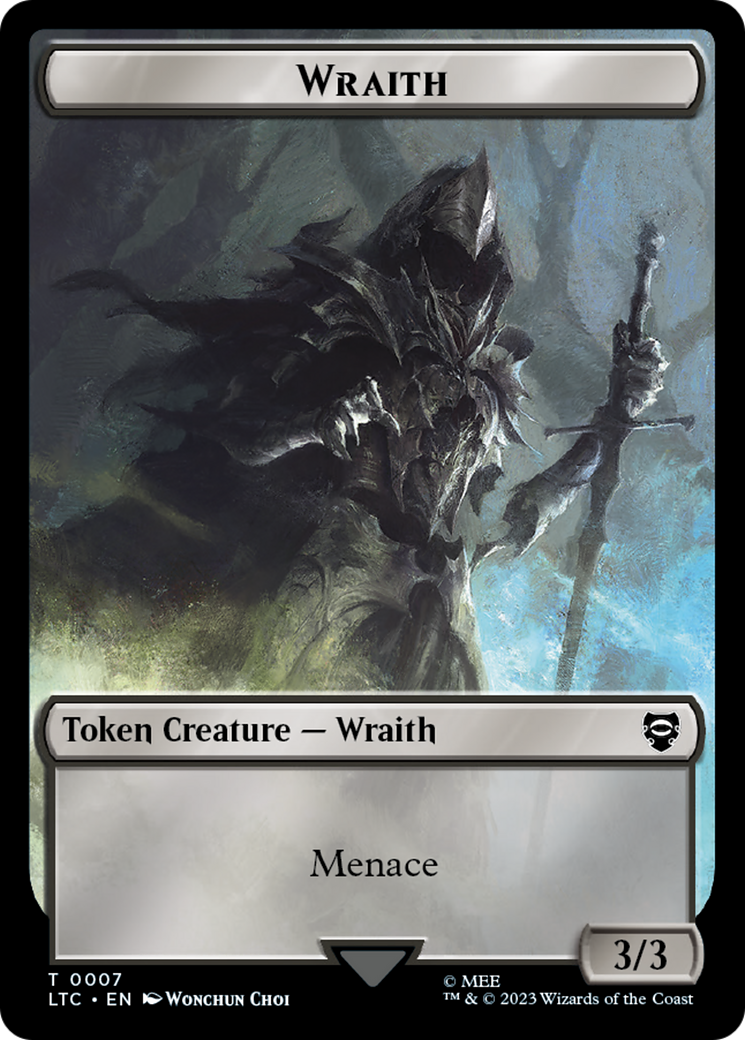 Food // Wraith Double-Sided Token [The Lord of the Rings: Tales of Middle-Earth Commander Tokens] | Boutique FDB TCG