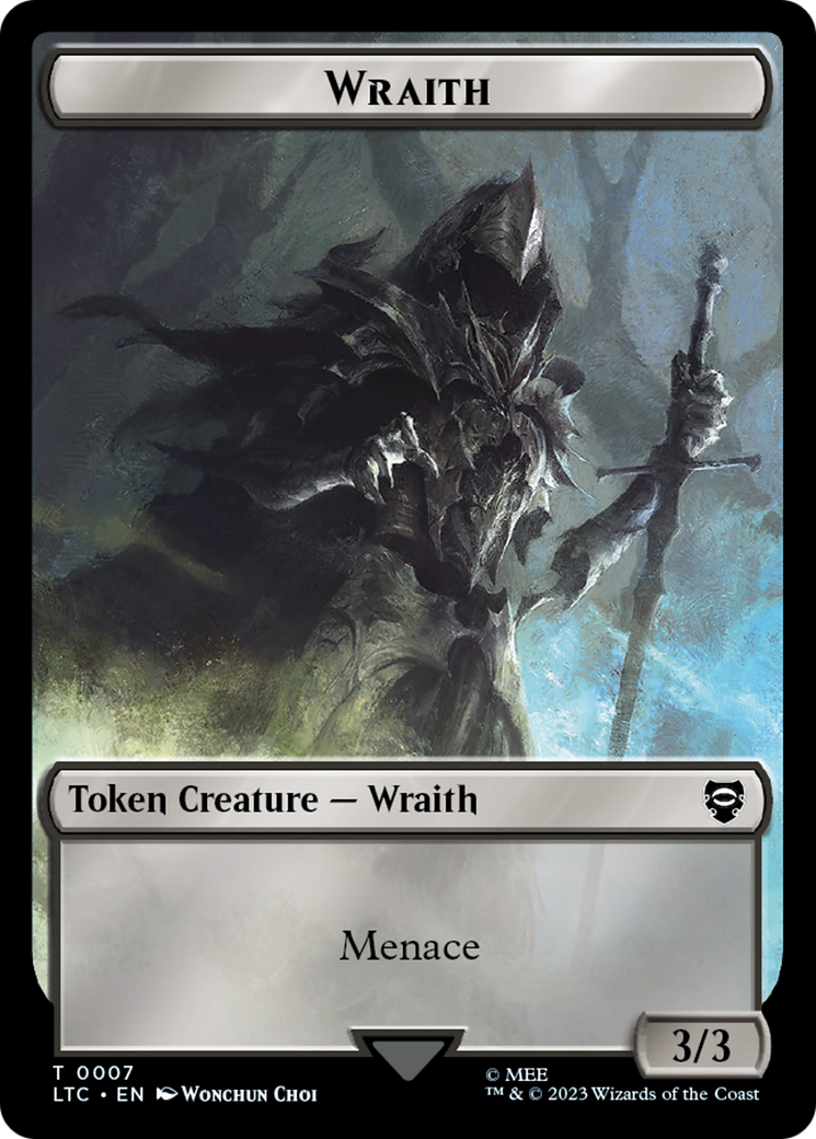 Goblin // Wraith Double-Sided Token [The Lord of the Rings: Tales of Middle-Earth Commander Tokens] | Boutique FDB TCG