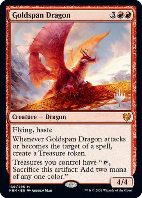 Goldspan Dragon (Promo Pack) [Kaldheim Promos] | Boutique FDB TCG