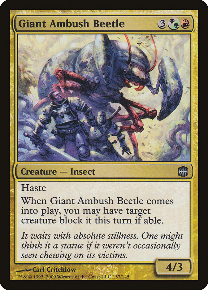 Giant Ambush Beetle [Alara Reborn] | Boutique FDB TCG