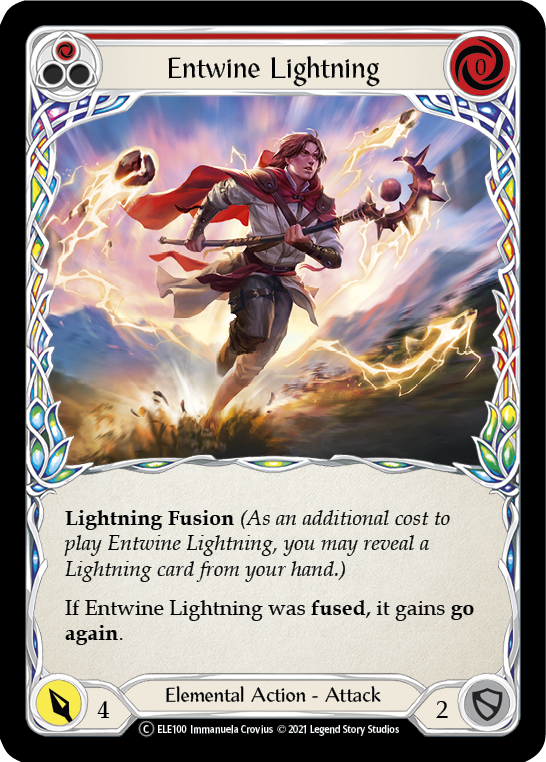 Entwine Lightning (Red) [U-ELE100] (Tales of Aria Unlimited)  Unlimited Normal | Boutique FDB TCG