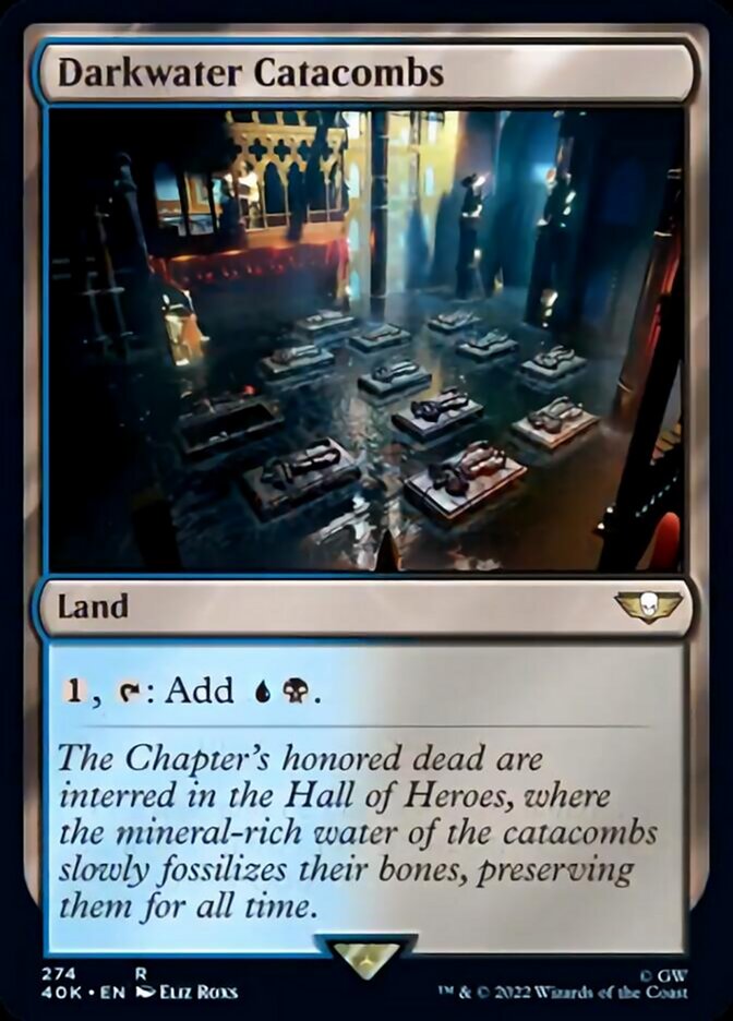 Darkwater Catacombs (Surge Foil) [Warhammer 40,000] | Boutique FDB TCG