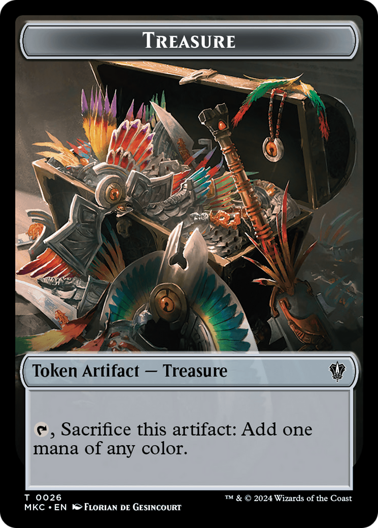 Thopter // Treasure Double-Sided Token [Murders at Karlov Manor Commander Tokens] | Boutique FDB TCG