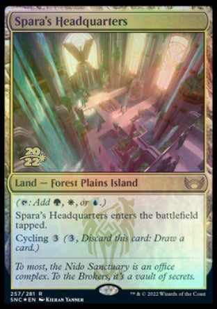 Spara's Headquarters [Streets of New Capenna Prerelease Promos] | Boutique FDB TCG