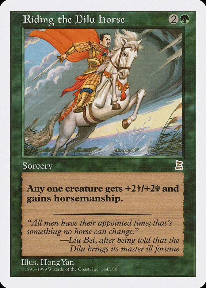 Riding the Dilu Horse [Portal Three Kingdoms] | Boutique FDB TCG