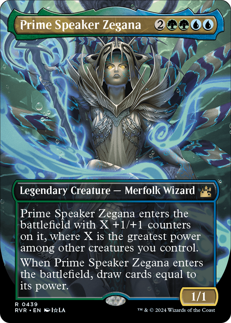 Prime Speaker Zegana (Anime Borderless) [Ravnica Remastered] | Boutique FDB TCG