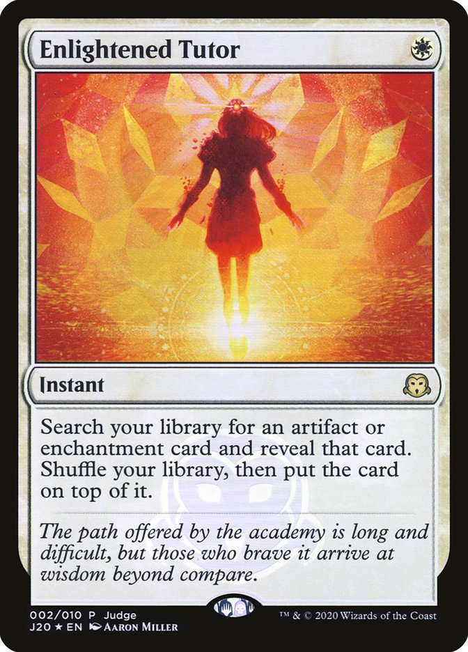 Enlightened Tutor [Judge Gift Cards 2020] | Boutique FDB TCG