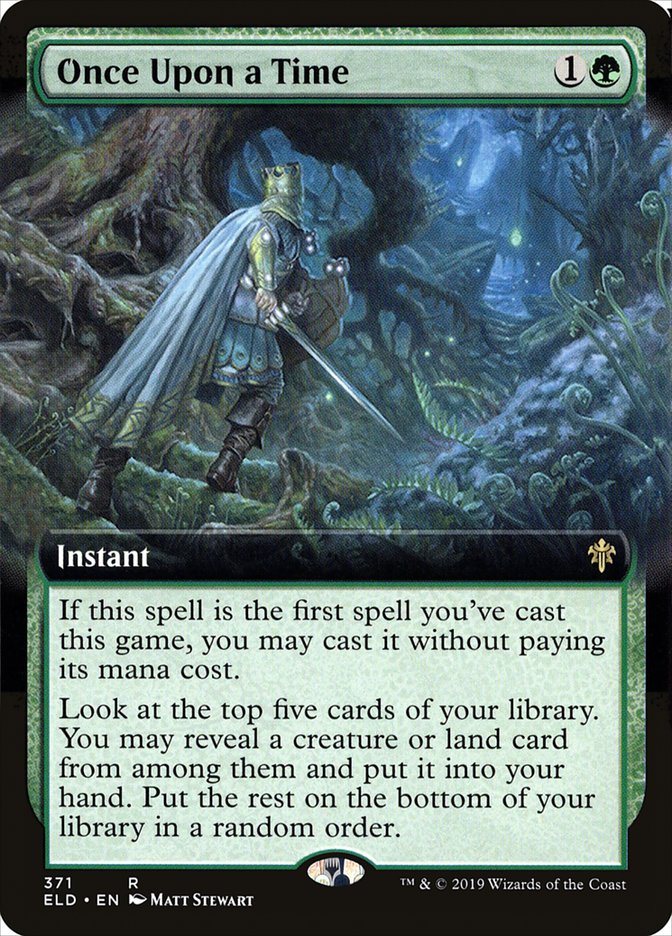Once Upon a Time (Extended Art) [Throne of Eldraine] | Boutique FDB TCG
