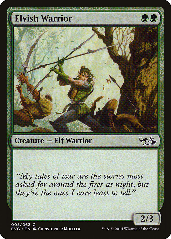 Elvish Warrior (Elves vs. Goblins) [Duel Decks Anthology] | Boutique FDB TCG