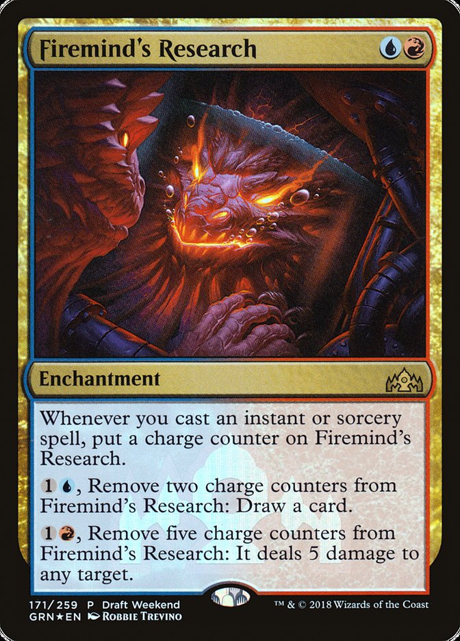 Firemind's Research (Draft Weekend) [Guilds of Ravnica Promos] | Boutique FDB TCG