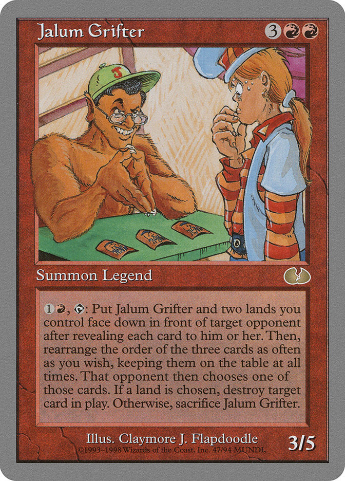 Jalum Grifter [Unglued] | Boutique FDB TCG