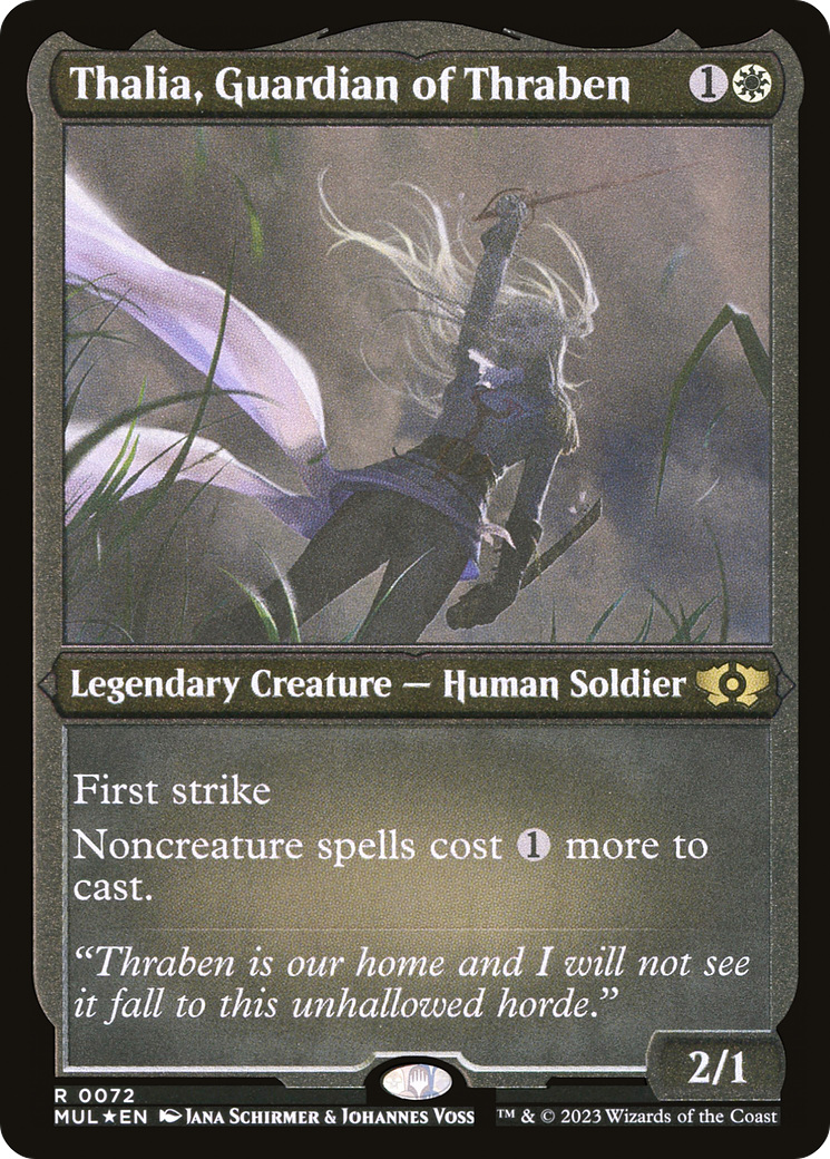 Thalia, Guardian of Thraben (Foil Etched) [Multiverse Legends] | Boutique FDB TCG