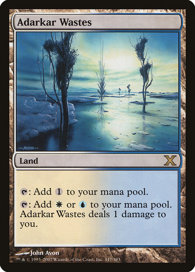 Adarkar Wastes [Tenth Edition] | Boutique FDB TCG