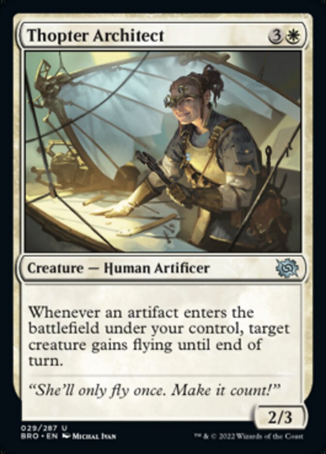 Thopter Architect [The Brothers' War] | Boutique FDB TCG