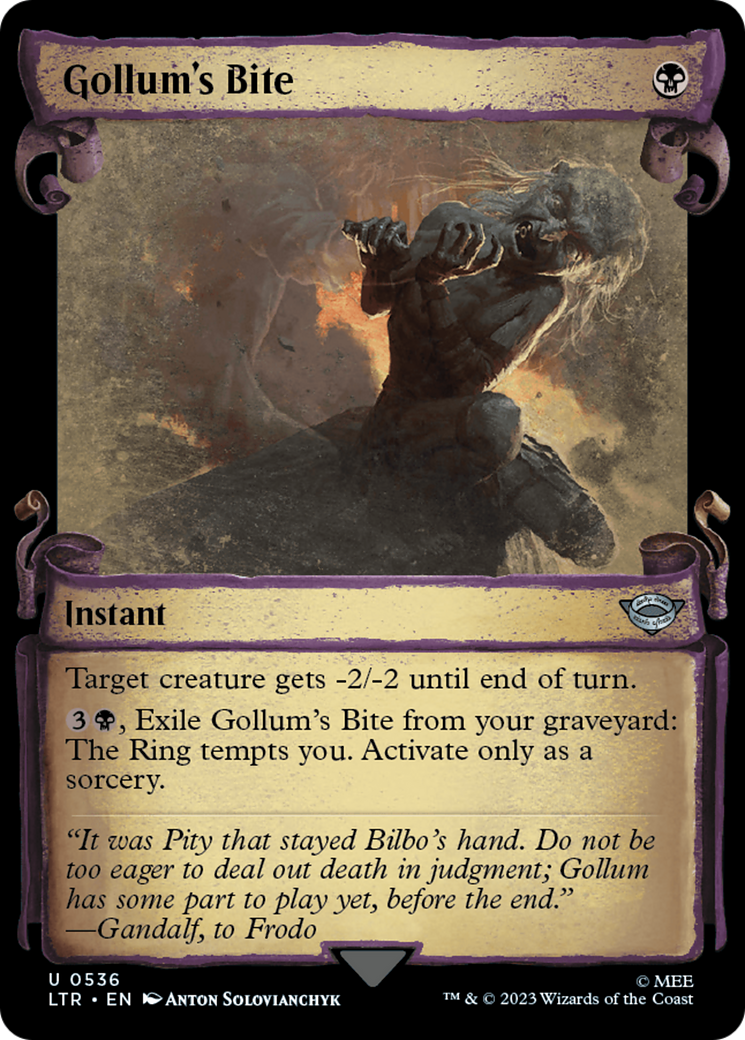 Gollum's Bite [The Lord of the Rings: Tales of Middle-Earth Showcase Scrolls] | Boutique FDB TCG